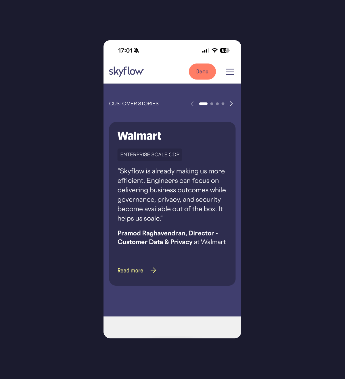 Skyflow's ongoing design and web team, on retainer