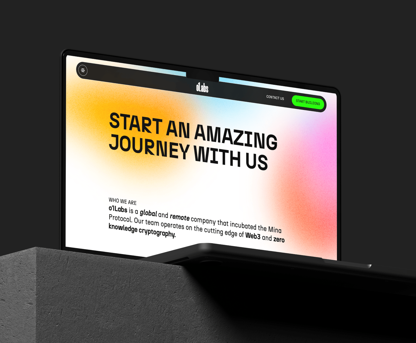A website o1Labs' marketers extend without developers