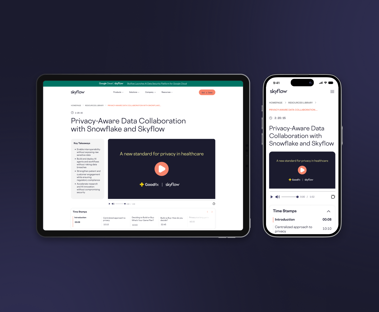 Skyflow's ongoing design and web team, on retainer