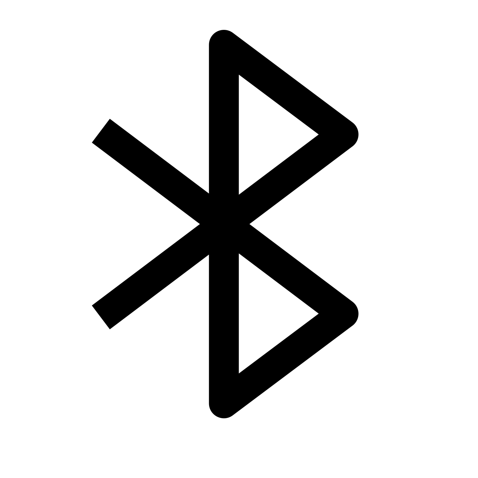 The icon of Bluetooth