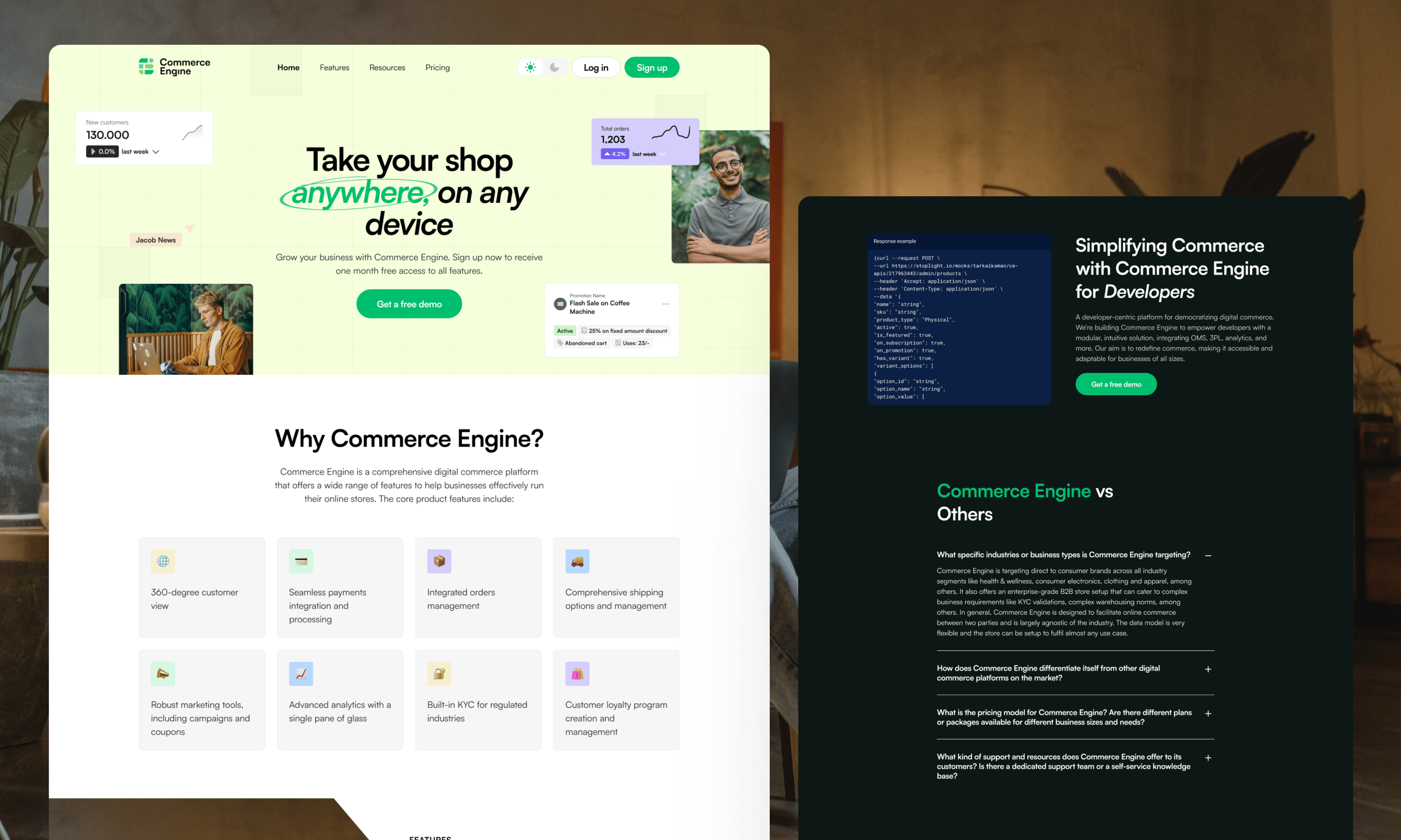 Brand and Website Design for a Headless Commerce Platform
