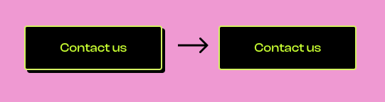 Button that change in hover state look like it would be physically pushed.